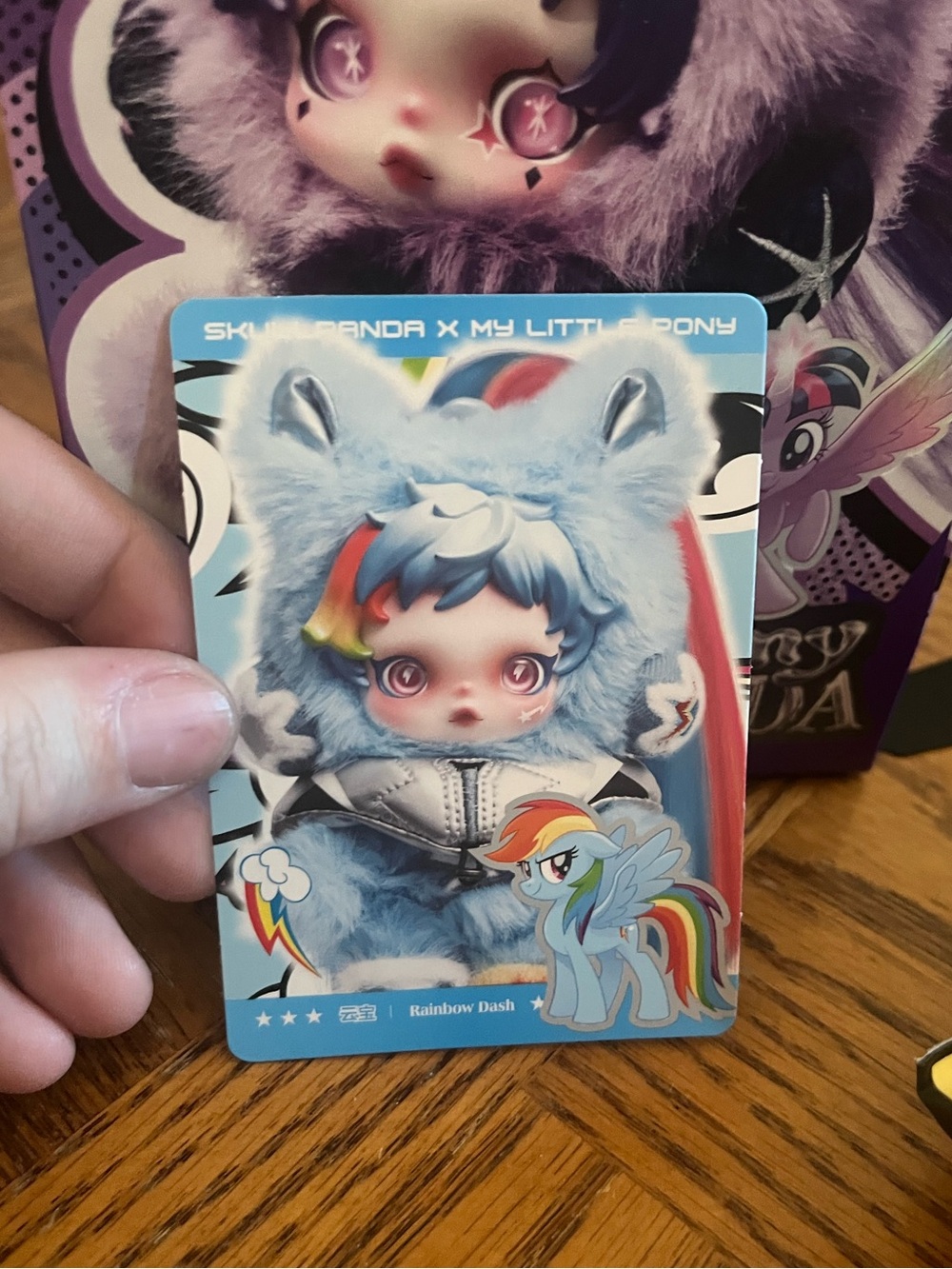 NWT Skullpanda x My Little Pony Rainbow Dash Keychain Doll